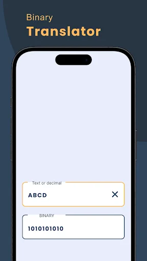 Binary translator converting text input to binary code, text to binary conversion tool interface