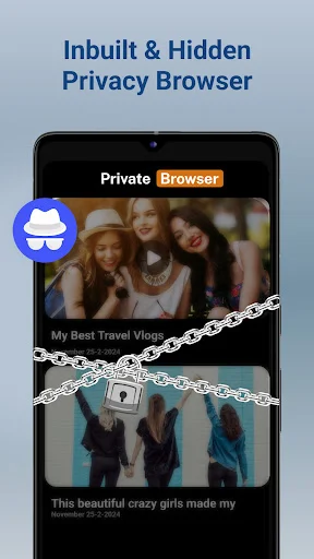 Private browser for secure hidden web browsing with privacy protection and encrypted history storage