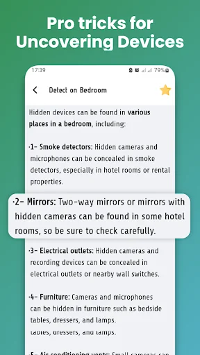Pro tips for finding hidden cameras in bedrooms including smoke detectors, mirrors and electrical outlets