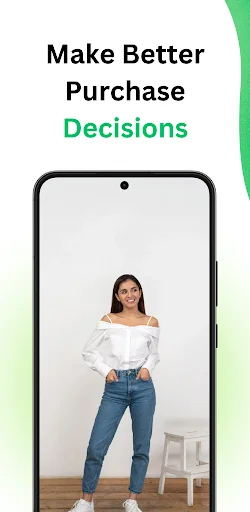 Virtual outfit preview on model helping shoppers make confident purchase decisions