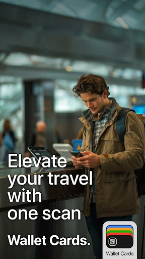 Wallet Cards digital wallet app for travel - elevate your airport experience with quick scan boarding passes